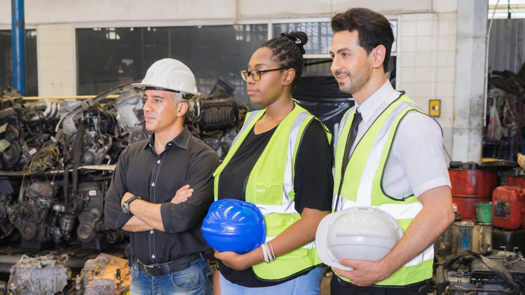 Black woman at work for equal pay